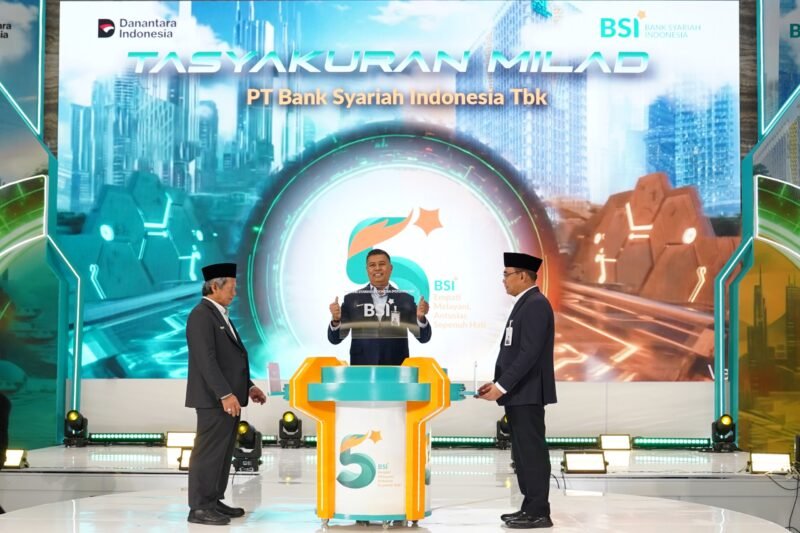 Direktur Utama PT Bank Syariah Indonesia (Persero) Tbk Anggoro Eko Cahyo saat menghadiri Tasyakuran Milad ke-5 BSI di BSI Tower, Jakarta, Senin (02/02/2026). Foto: Dok. Istimewa 