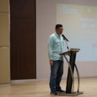 Regional CEO BSI Aceh, Imsak Ramadhan, menyampaikan sambutan dalam kegiatan Media Gathering dan edukasi ekonomi syariah bersama insan pers di Banda Aceh, Rabu (12/2/2026). Foto: Dok. Istimewa