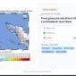 Tangkapan layar laman resmi BMKG yang menampilkan informasi gempa bumi bermagnitudo 4,7 berpusat di laut 37 km barat laut Meulaboh, Aceh Barat, Kamis (12/2/2026) malam. Foto: Dok. Screenshoot Sanusi/NOA.co.id