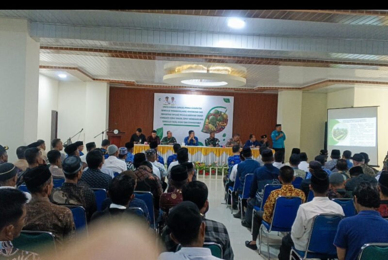 Peluncuran program UPSUS yang dilaksanakan di Aula Sekdakab Simeulue, dihadiri Bupati, Forkopimda, dan Kepala Dinas Pertanian. Kamis (5/2/2026). Foto: Dok Argam/Noa.co.id.