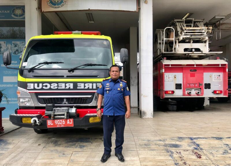 Inspektur Muda Kebakaran Dinas Pemadam Kebakaran dan Penyelamatan (DPKP) Kota Banda Aceh, Yudi, SH. Foto: Dok. Privadi/NOA.co.id