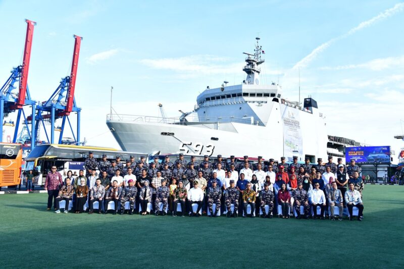 Mudik Gratis Gelombang II KRI Banda Aceh-593 di Dermaga Kolinlamil, Jakarta Utara, Selasa (17/3/2026). (Foto : NOA.co.id/HO-Dispenal).