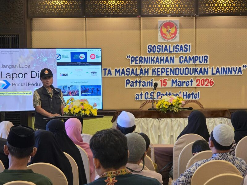 KRI Songkhla saat kegiatan sosialisasi bertajuk 