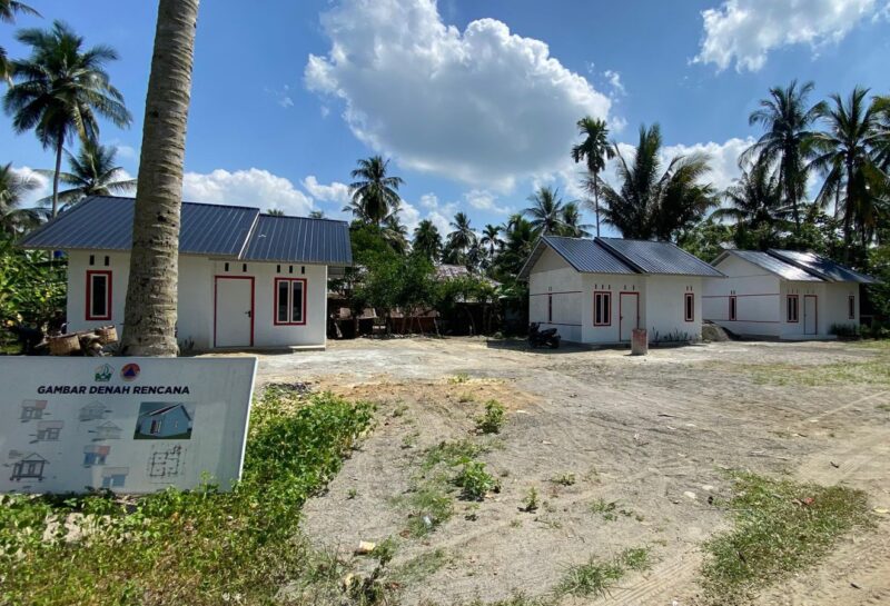 Unit percontohan huntap di Kecamatan Juli, Bireuen, Provinsi Aceh. (Foto : NOA.co.id/Dok.Satgas PRR).