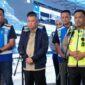 Menteri Perhubungan Dudy Purwagandhi didampingi Kakorlantas Polri Irjen Pol. Drs. Agus Suryonugroho S.H., M.Hum dan Dirut Jasa Marga Rivan A Purwantono menutup pemberlakuan one-way lokal presisi di Tol Trans Jawa pada arus balik Lebaran 2026, Senin (30/3/2026) dini hari.
