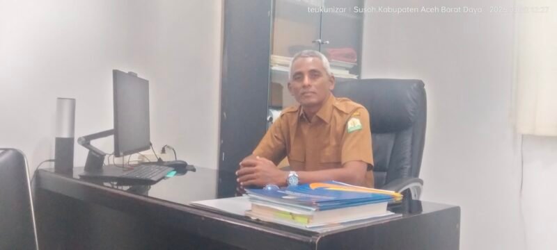 Kepala Unit Pelaksana Teknis Daerah (UPTD) Sistem Administrasi Manunggal Satu Atap (Samsat) Abdya, Muzakir. Foto. Dok. Teukunizar/NOA.co.id