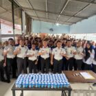 Petugas bersama Aparat Penegak Hukum berfoto usai pelaksanaan razia dan tes urine di Lapas Kelas IIB Meulaboh dalam rangka menyambut Hari Bhakti Pemasyarakatan ke-62, Senin (6/4/2026). Foto: Dok. Istimewa 