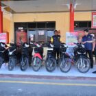 Satreskrim Polres Pidie, menangkap pelaku curanmor beserta barang bukti beberapa waktu yang lalu, (Foto.Amir Sagita.NOA.co.id).