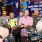 Kegiatan Anev Operasi Ketupat 2026 di Hotel Padma, Semarang, Jawa Tengah, Kamis (23/4/2026).