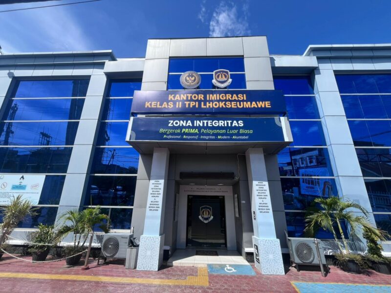 Penampakan Kantor Imigrasi Kota Lhokseumawe. Dok. Ist