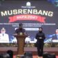 Gubernur Aceh, H. Muzakir Manaf, saat membuka secara resmi Musyawarah Perencanaan Pembangunan (Musrenbang) Rencana Kerja Pemerintah Aceh (RKPA) Tahun 2026 yang bertema 