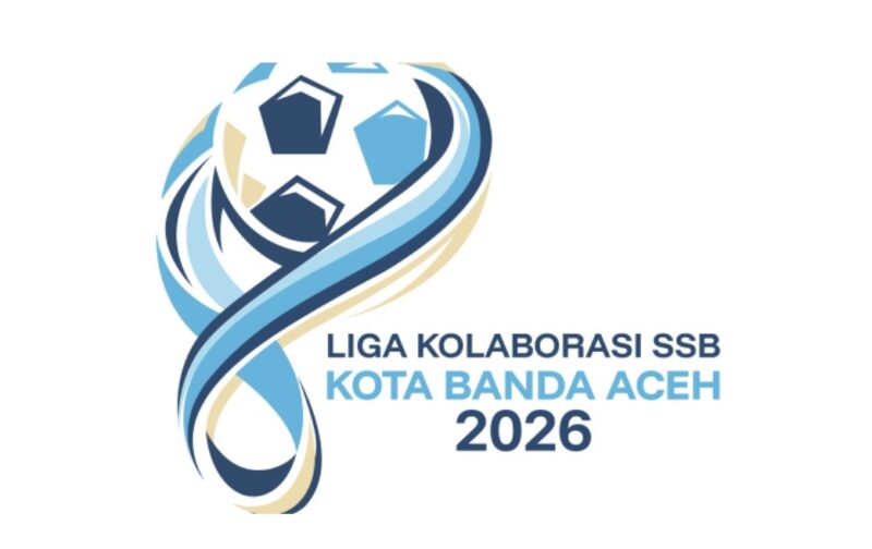 Logo Liga Kolaborasi Sekolah Sepak Bola (SSB) Kota Banda Aceh 2026 yang akan segera digelar oleh Dispora Banda Aceh. Foto: Dok. Diskominfo Kota Banda Aceh