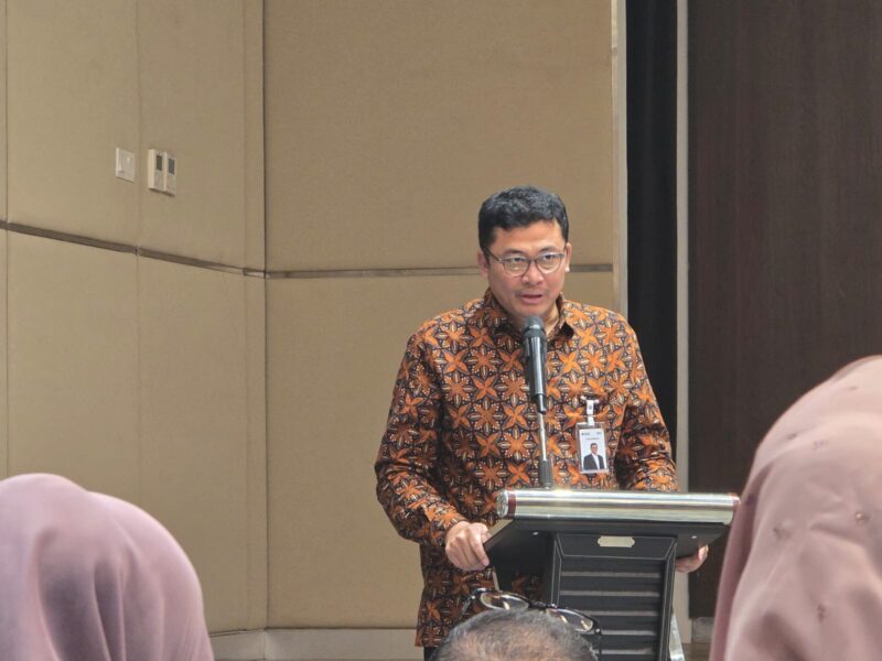 CEO BSI Region Aceh Imsak Ramadhan saat menyampaikan sambutan dalam kegiatan Media Gathering bersama wartawan di Banda Aceh, Rabu (13/5/2026). Foto: Dok. Istimewa 