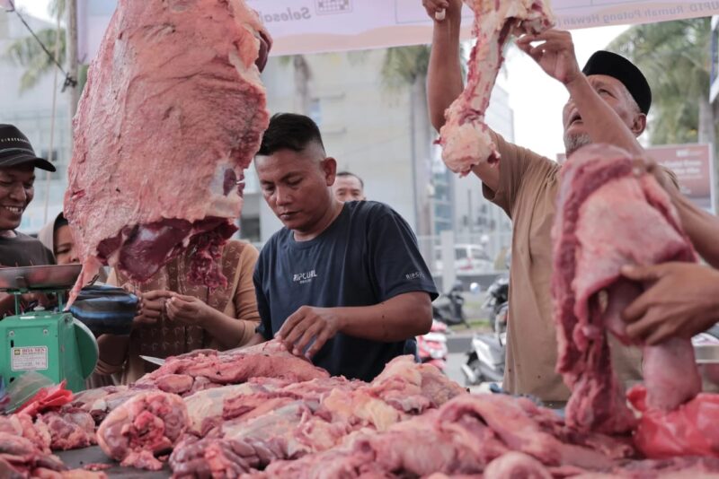 llustrasi pasar murah daging meugang di Banda Aceh yang diselenggarakan oleh Pemko Kota. Foto: Dok. Istimewa 