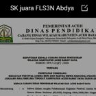 SK pemenang FLS3N yang baru dikeluarkan. Foto. Dok. Teukunizar/NOA.co.id
