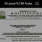 SK pemenang FLS3N yang baru dikeluarkan. Foto. Dok. Teukunizar/NOA.co.id