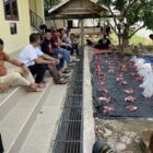 Anggota DPRA Irfansyah saat menyaksikan proses pemotongan hewan kurban di Dayah Darul Abrar, Gampong Alue Berawe, Kecamatan Langsa Kota, Kamis (28/5/2026). Foto: Dok. Istimewa