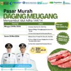 Flayer informasi pasar murah daging Meugang menyambut Idul Adha 1447 Hijriah. Foto: Dok. Istimewa