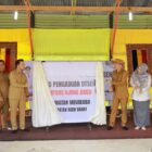 Bupati Aceh Barat Tarmizi bersama Wakil Bupati Said Fadheil saat meresmikan Posko Pengaduan DTSEN di Gampong Ujong Drien, Meureubo, Selasa (5/5/2026). Foto: Dok. Istimewa 