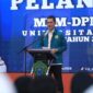Sekda Aceh, M. Nasir, S.IP, MPA menghadiri dan sekaligus memberi sambutan pada pelantikan MPM-DPM & PEMA Universitas Al Muslim Tahun 2026-2027 di Bireuen, Rabu (20/5/2026). Foto: Dok. Istimewa 