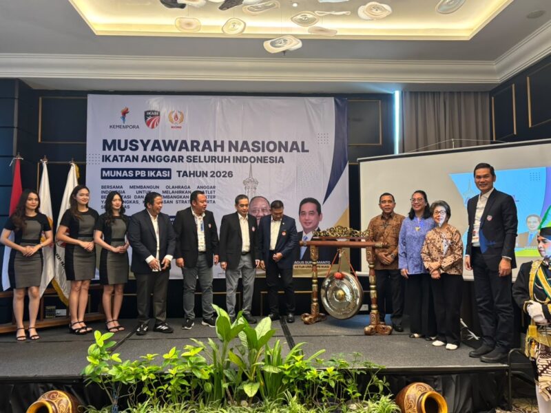 Sekda Aceh, M. Nasir, S.IP, MPA selaku Wakil Ketua Umum 1 PB IKASI mengikuti Musyawarah Nasional (Munas) PB IKASI (Ikatan Anggar Seluruh Indonesia) Tahun 2026 di Hotel Swiss-bel Boutique, Yogyakarta, Sabtu (13/6/2026). Foto: Dok. Istimewa 