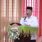 Wakil Bupati Aceh Besar Drs Syukri menyampaikan sambutan dan sekaligus membuka Pelatihan Nazhir Wakaf di Aula Dekranasda Aceh Besar, Gampong Gani, Kecamatan Ingin Jaya, Aceh Besar, Rabu (10/6/2026). Foto: Dok. Prokopim Pemkab Aceh Besar