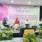 Wali Kota Banda Aceh, Illiza Sa’aduddin Djamal menjadi salah satu pembicara pada Lokakarya dengan tema ‘Kepemimpinan Perempuan dan Inklusivitas Kebijakan Publik’. Foto: Dok. Istimewa 