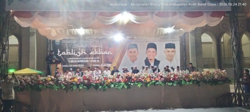 Tabligh Akbar Pemkab Abdya di Masjid Agung Baitul Qhafur. Foto. Dok. Teukunizar/NOA.co.id