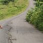 Mardillah, anggota DPRK dari Partai PDI P bersama Alfin S, dari PA, saat meninjau jalan ruas Lauke-Buluh Hadek. Selasa (9/6/2026). Foto:Dok. Argam/Noa.co.id.