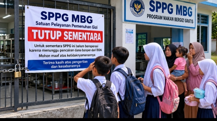 Ilustrasi dapur SPPG MBG yang tutup sementara akibat dana seret. Foto. Dok. Teukunizar/NOA.co.id