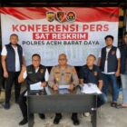 Konferensi pers Satreskrim Aceh Barat Daya. Foto. Dok. Teukunizar/NOA.co.id
