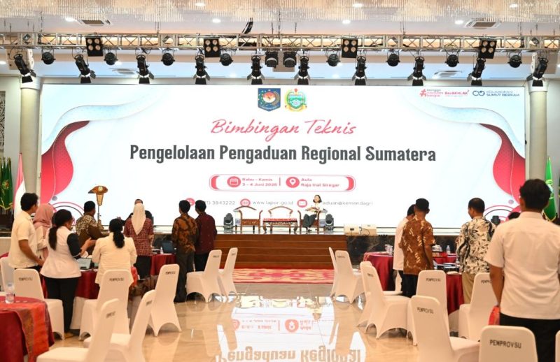 Perwakilan Pemko Banda Aceh, Raja Maghfirah, mengikuti Bimbingan Teknis (Bimtek) Pengelolaan Pengaduan Masyarakat Regional Sumatera Tahun 2026 yang diselenggarakan oleh Kementerian Dalam Negeri di Medan, Rabu (3/6/2026). Foto: Dok. Diskominfo Kota Banda Aceh