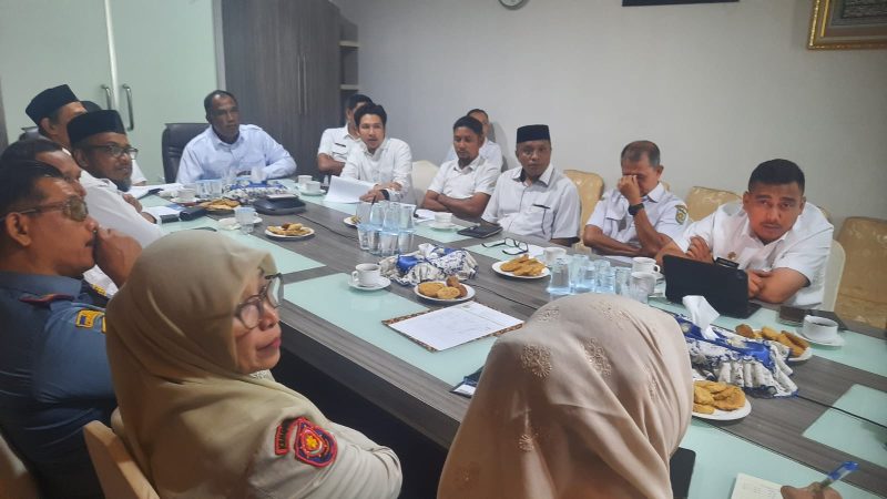 Suasana rapat persiapan kegiatan Dakwah Umum Pemko Banda Aceh yang membahas pelaksanaan acara di Taman Bustanussalatin, yang akan menghadirkan sejumlah ulama dan tokoh nasional, Rabu (3/6/2026). Foto: Dok. Diskominfo Kota Banda Aceh