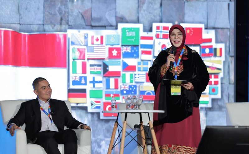 Wali Kota Banda Aceh Illiza Sa’aduddin Djamal saat menjadi narasumber pada Jakarta Future Festival 2026 bertema “Navigating Resilience” yang digelar Bappeda Provinsi DKI Jakarta, Sabtu (6/6/2026). Foto: Dok. Prokopim Kota Banda Aceh