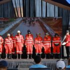 Bupati Aceh Barat Tarmizi, SP, MM mengukuhkan Pasukan Merah Pemerintah Kabupaten Aceh Barat pada kegiatan Plogging Warrior: Aksi Bakti untuk Bumi 2026 di kawasan Tugu Kupiah Meukeutop, Batee Puteh, Sabtu (27/6/2026). Foto: Dok. Istimewa 