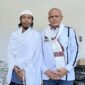 Ketua DPW PSI Aceh, T Rival Amiruddin, foto bersama Abiya Jeunib usai pertemuan silaturahmi dalam agenda Safari Ulama PSI Aceh di Dayah Rauhul Mudi Al-Aziziyah, Jeunib, Kabupaten Bireuen, Sabtu (13/6/2026). Foto: Dok. Istimewa