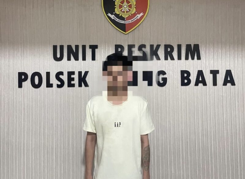 AF alias Bedu (31) diamankan petugas Polsek Lueng Bata terkait dugaan penganiayaan terhadap mantan pacarnya yang menyebabkan korban mengalami luka di bagian tangan. Foto: Dok. Istimewa 