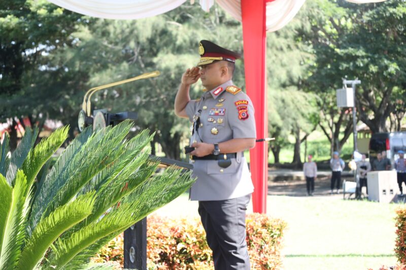 Kapolda Aceh Irjen Pol. Ruddi Setiawan memimpin upacara pembukaan Pendidikan Pembentukan Bintara (Diktukba) Polri Tahun Anggaran 2026 di SPN Polda Aceh, Kabupaten Aceh Besar, Senin (20/7/2026). Foto: Dok. Istimewa 