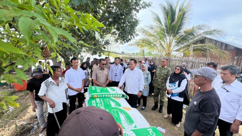 Sekjen KKP meninjau lancang garam di Kecamatan Simpang Tiga, Kabupaten Pidie, Jumat (24/7/2026) (Foto.IST).