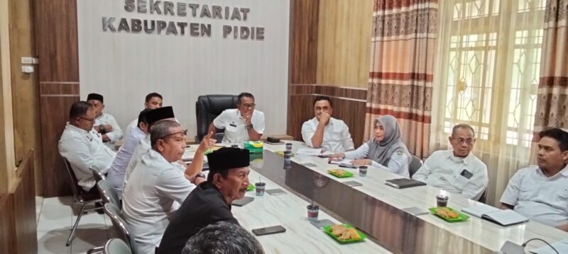 Rapat pembahasan hari jadi Kabupaten Pidie ke 515 yang akan digelar pada September 2026, (Foto.IST).