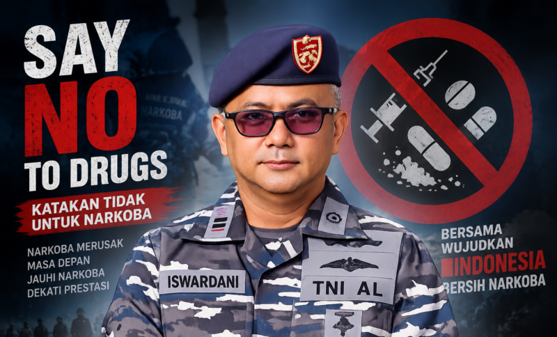 Lettu Laut (P) Iswardani, Dan Pos TNI AL Aceh Barat Daya. Foto. Dok. Teukunizar/noa.co.id
