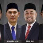 Empat tokoh Aceh menerima penghargaan pada ajang Pimred Award 2026 di Yogyakarta, yakni Gubernur Aceh H. Muzakir Manaf (Anugerah PENA EMAS), Sekda Aceh Muhammad Nasir (Mitra Pers Terbaik Award), Direktur Utama Bank Aceh Fadhil Ilyas (Corporate Leadership The Best Communication), serta Anggota Komisi III DPR RI M. Nasir Djamil. Foto: Dok. Istimewa 