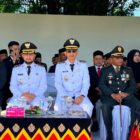 Bupati Aceh Barat Tarmizi, SP, MM bersama jajaran Forkopimda mengikuti upacara peringatan HUT ke-81 Kemerdekaan RI di Meulaboh, Senin (17/8/2026). Foto: Dok. Istimewa