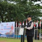 Bupati Aceh Barat Tarmizi SP, MM memimpin Apel Siaga Satlinmas dan Satgas Pageu Gampong di Lapangan Teuku Umar, Desa Suak Indrapuri, Kecamatan Johan Pahlawan, Rabu (19/8/2026). Foto: Dok. Istimewa