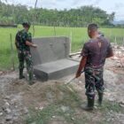 Satgas TMMD Reguler ke-129 Kodim 0102/Pidie menyelesaikan pembangunan tempat wudu di lokasi sumur bor dan MCK sasaran 2, Kompleks Meunasah Desa Lhok Panah, Kecamatan Sakti, Pidie, Minggu (9/8/2026). Foto: Dok. Istimewa