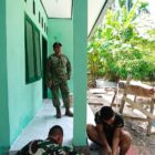 Dansatgas TMMD ke-129 Kodim 0107/Aceh Selatan Letkol Inf Andrino D.N. Lubis meninjau pekerjaan finishing rumah Barlian di Desa Kemumu Hilir, Kecamatan Labuhanhaji Timur, Selasa (11/8/2026). Foto: Dok. Istimewa 