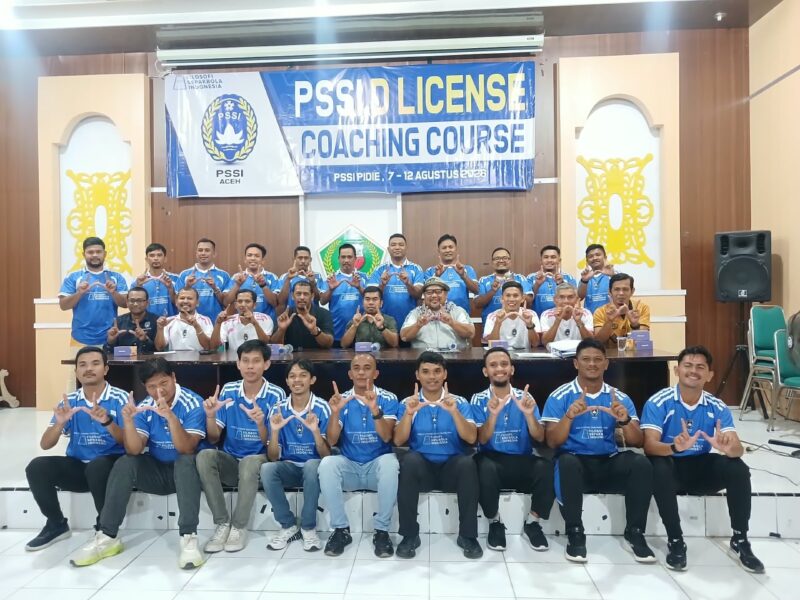 24 pelatih mengikuti kursus Linsece D di Kabupaten Pidie, Jumat (7/8/2026) (Foto.IST).