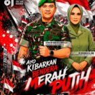Poster ajakan penaikan bendera merah putih Kodim 0110 Abdya. Foto. Dok. Teukunizar/noa.co.id