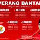 Perang bantal Jamaludin Idham dalam rangka HUT RI ke-81. Foto. Dok. Teukunizar/noa.co.id