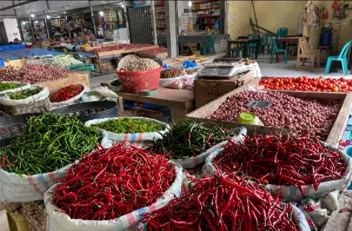 Komunitas pangan di Pasar Kota Blangpidie. Foto. Dok. Teukunizar/noa.co.id
